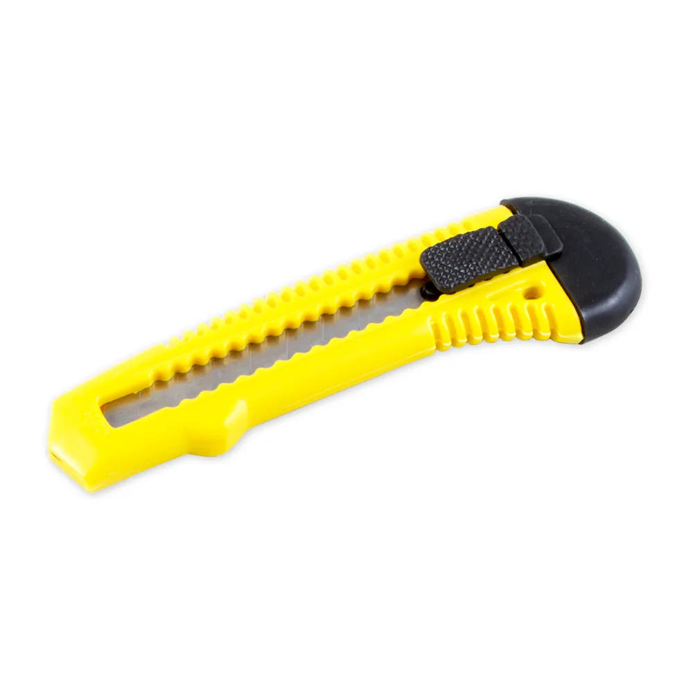 Нож со сменным выдвижным сегментированным лезвием 18 мм металлическая направляющая BOLK BK61818