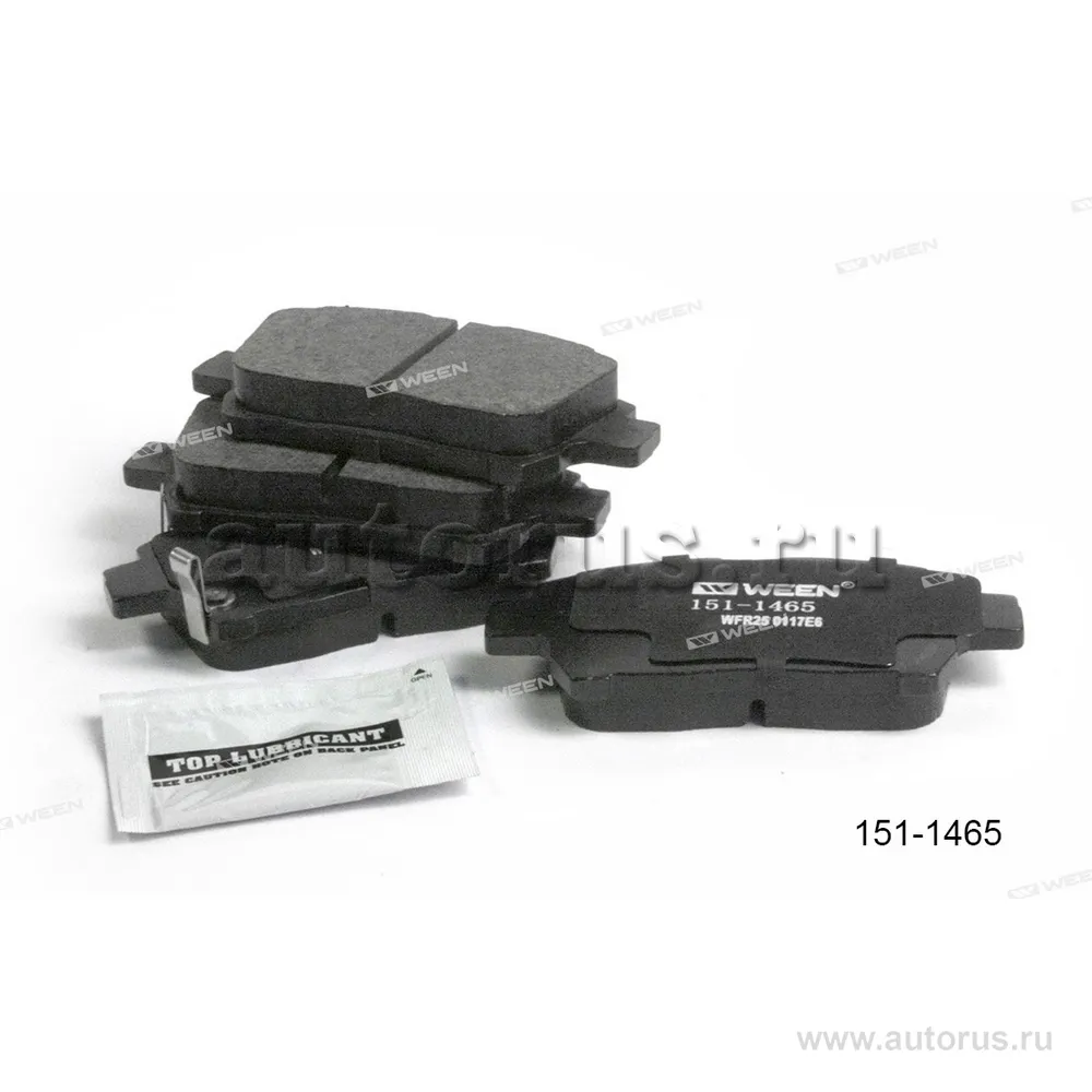 Тормозные колодки дисковые передние TOYOTA Corolla (E120), Celica, Prius, Yaris, Echo WEEN 151-1465