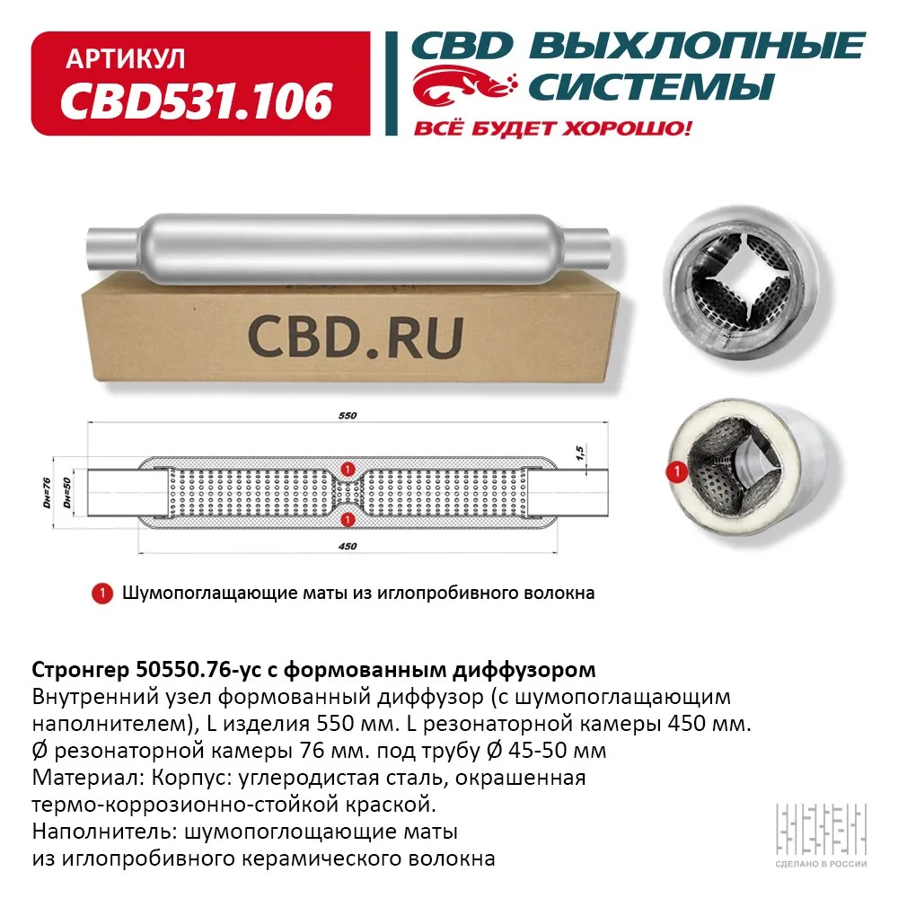 Стронгер 50550.76 с формованным диффузором. CBD531.106