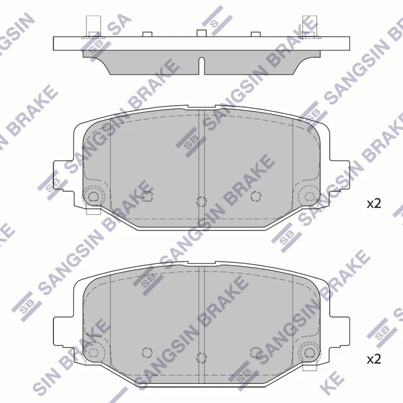 Колодки тормозные SANGSIN BRAKE SP1950