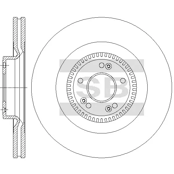 Диск тормозной SANGSIN BRAKE SD1168