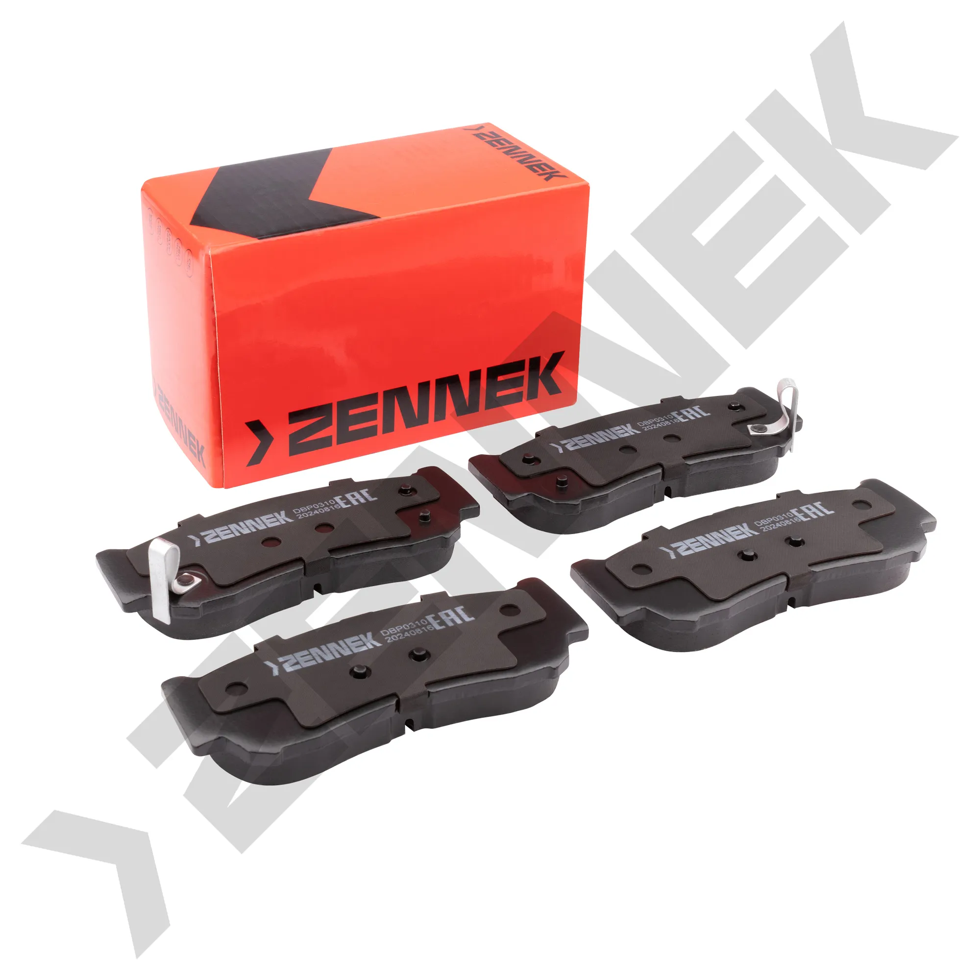 Колодки тормозные дисковые задние HYUNDAI H-1 97-08, SANTA FE 05- ZENNEK DBP0310