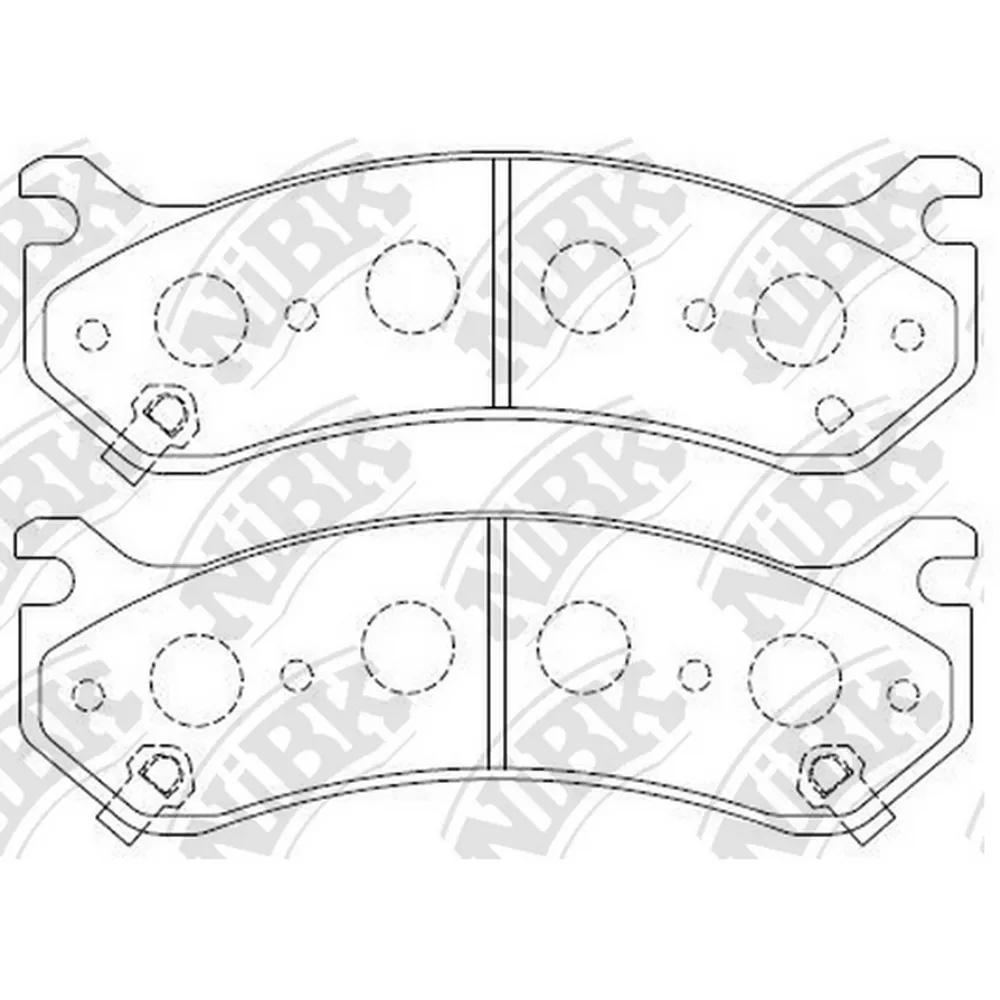 Колодки передние GM - CHEVROLET Escalade/Tahoe / GMC / HUMMER H2 NIBK PN0055