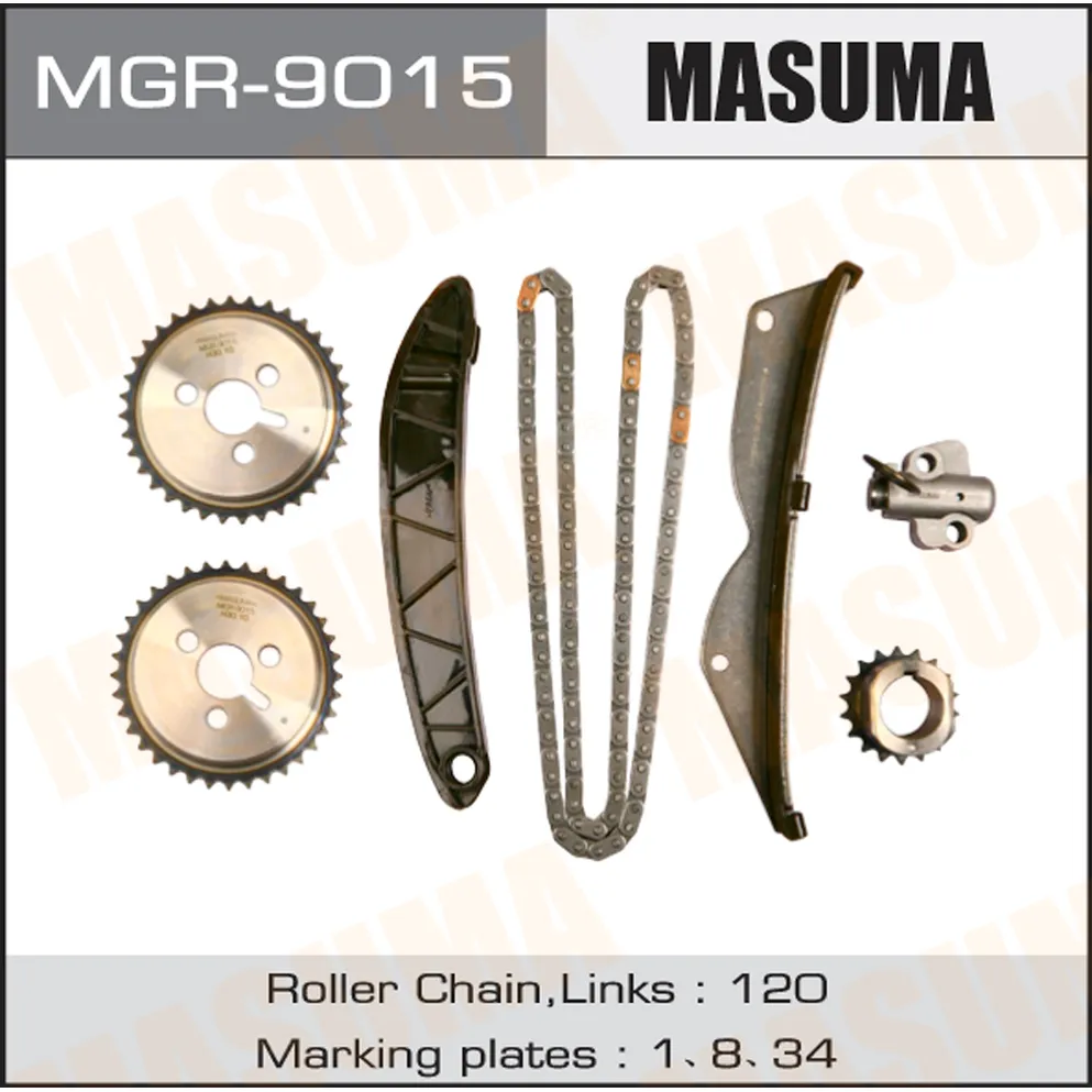 Комплект цепи ГРМ CHEVROLET AVEO (T250) MASUMA MGR-9015