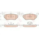 Колодки тормозные задние FORD Maverick TRW GDB1754
