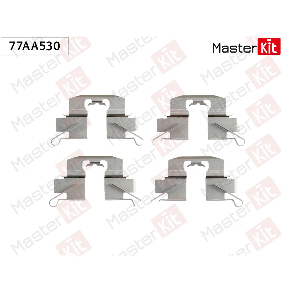 Комплект установочный тормозных колодок Mazda 2 (DL, DJ) 2014 - MASTERKIT 77AA530