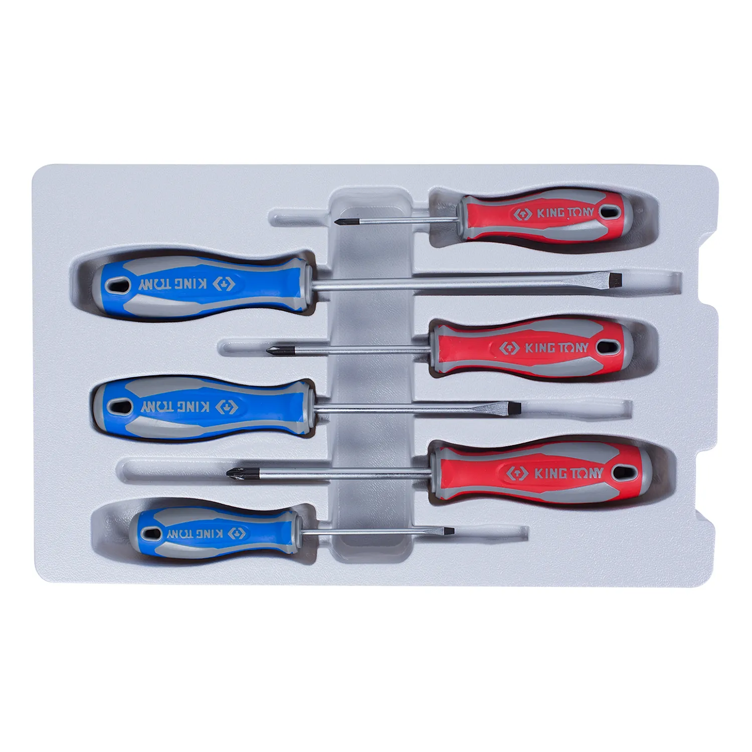 Набор отверток в коробке, 6 предметов KING TONY 31116MR