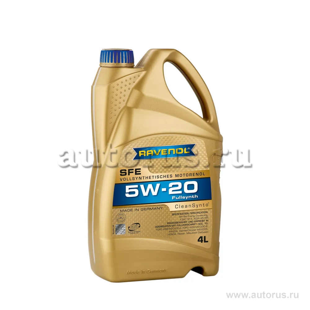 Моторное масло RAVENOL Super Fuel Economy SFE SAE 5W-20 (4л) new 1111110-004 (4014835722590)