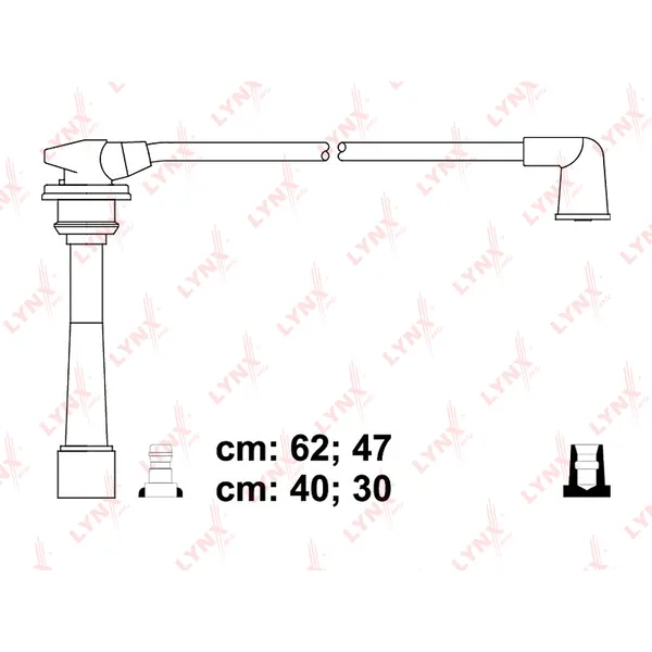 Провода высоковольтные HYUNDAI Accent 1,5 95-00/Coupe 1,6 00-02/Lantra 1, LYNXauto SPE3608