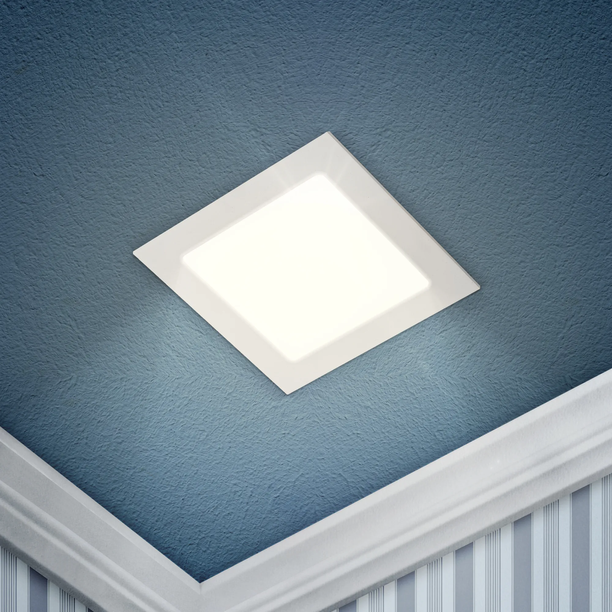 Светильник ЭРА светодиодный квадратный LED 12W 220V 4000K ЭРА Б0046907