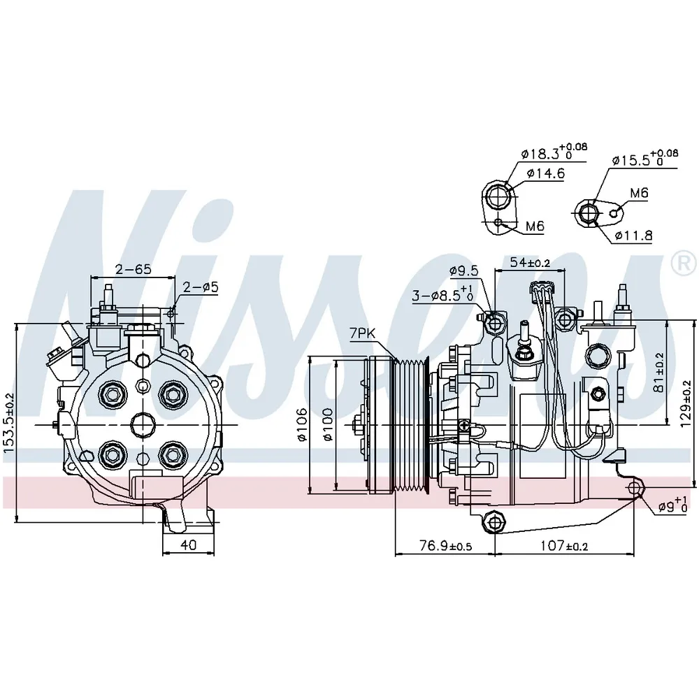 Компрессор кондиционера NISSENS 89247