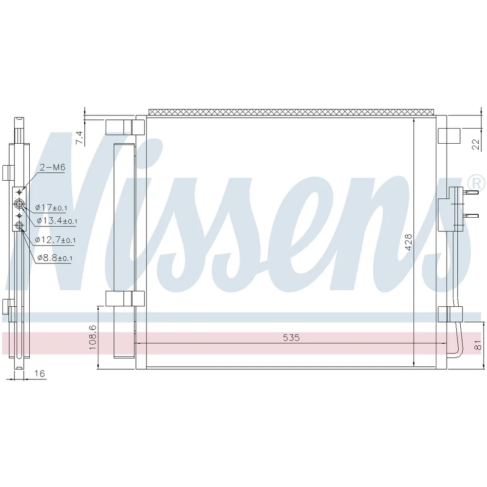 Радиатор кондиционера NISSENS 940391