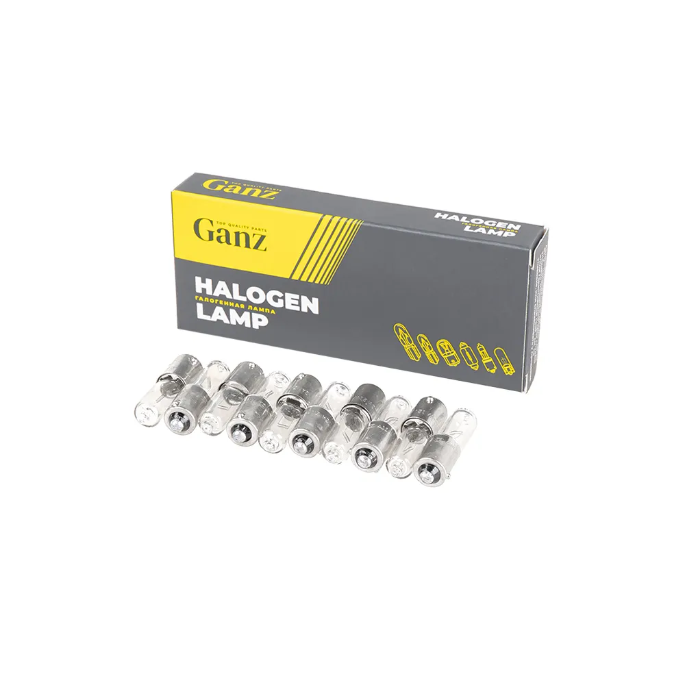 Лампа 12V H21W 21W BAY9s GANZ 10 шт. BOX (10 шт. цена за 1 шт.) GIP06318