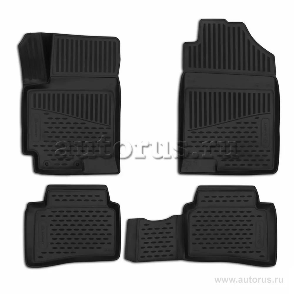 Коврики 3D в салон HYUNDAI Solaris, 2017->, Comfort, 4 шт. (полиуретан) Element ELEMENT3D2065210