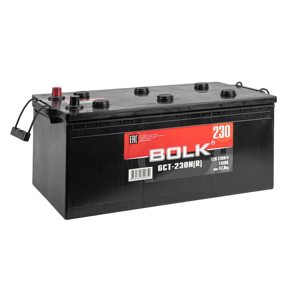 Аккумулятор BOLK Standart 230 А/ч L+(3) 518x274x237 C EN 1350 А