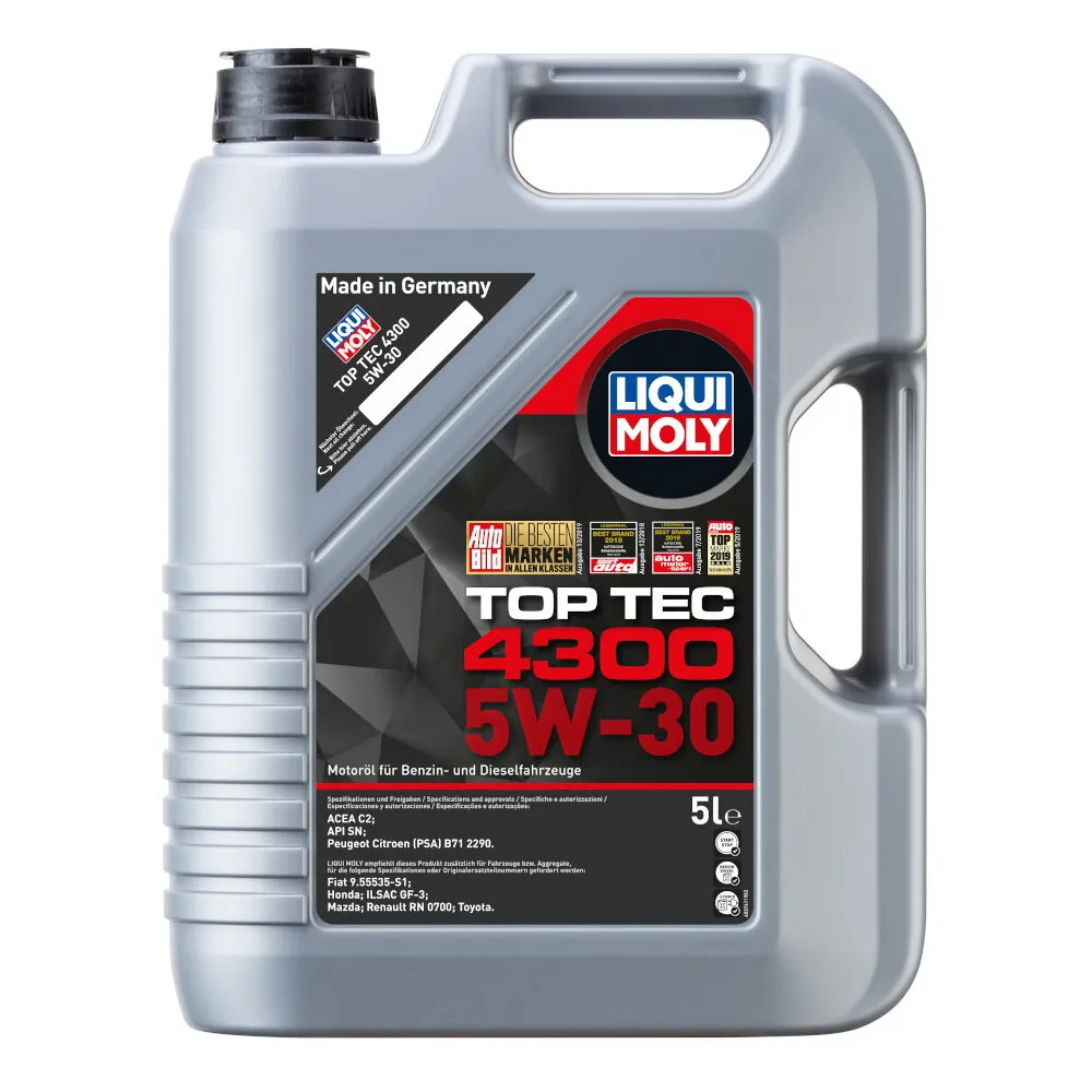 Масло моторное LIQUI MOLY Top Tec 4300 5W-30 5 л 3741 /