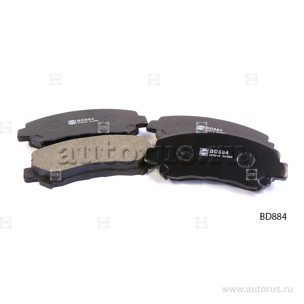 Колодки передние NISSAN Qashqai/Qashqai+2 (j10,jj10), X-trail (T31) HOLA BD884