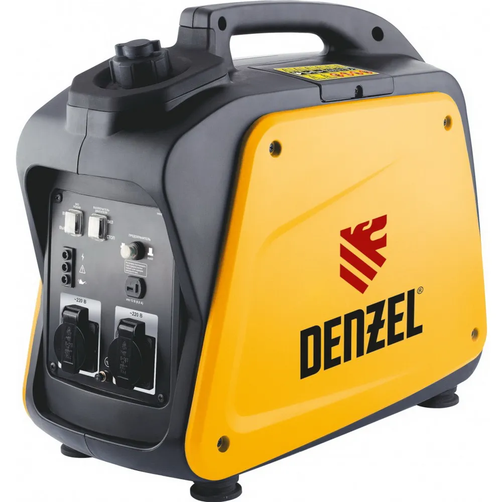 Генератор инверторный GT-2100i, X-Pro 2, 1 кВт, 220В, бак 4, 1 л, ручной старт DENZEL 94642