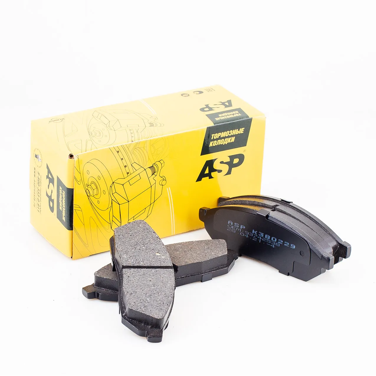 Колодки передние Daewoo Damas ASP K380229