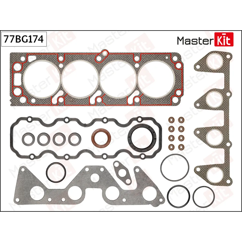 Комплект прокладок ГБЦ OPEL C20NE MASTERKIT 77BG174