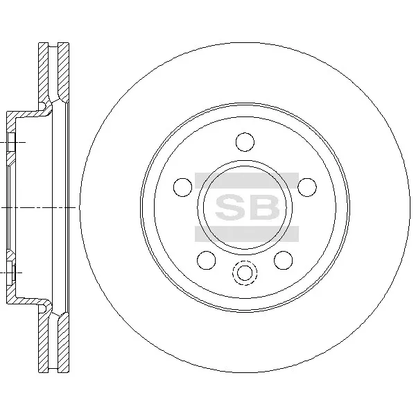 Диск тормозной VW AMAROK 2.0 TSI SANGSIN BRAKE SD7002