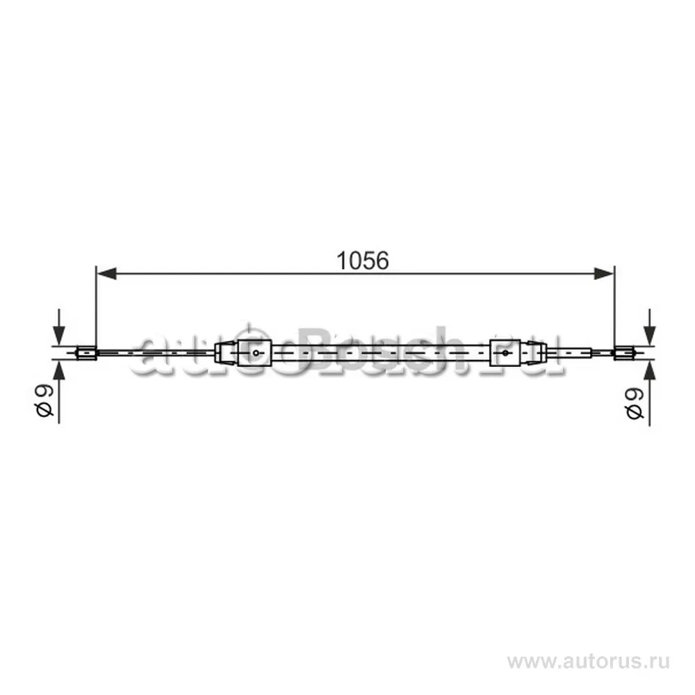 Трос стояночного тормоза BOSCH 1987477692