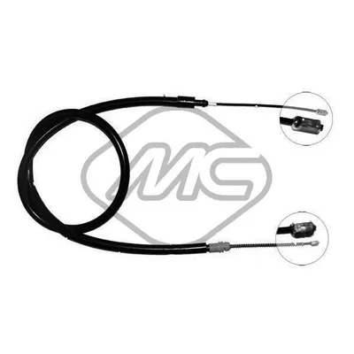 Трос ручника CIT XSARA ALL 1/4-DS-TD (DRUM BRAKE) DX-RH Metalcaucho 80099