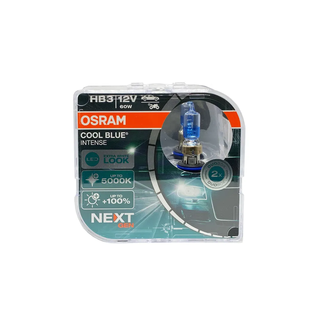 Лампа 12V HB3 60W P20d 5000K OSRAM COOL BLUE INTENSE 2 шт. DUOBOX 9005CBN-HCB