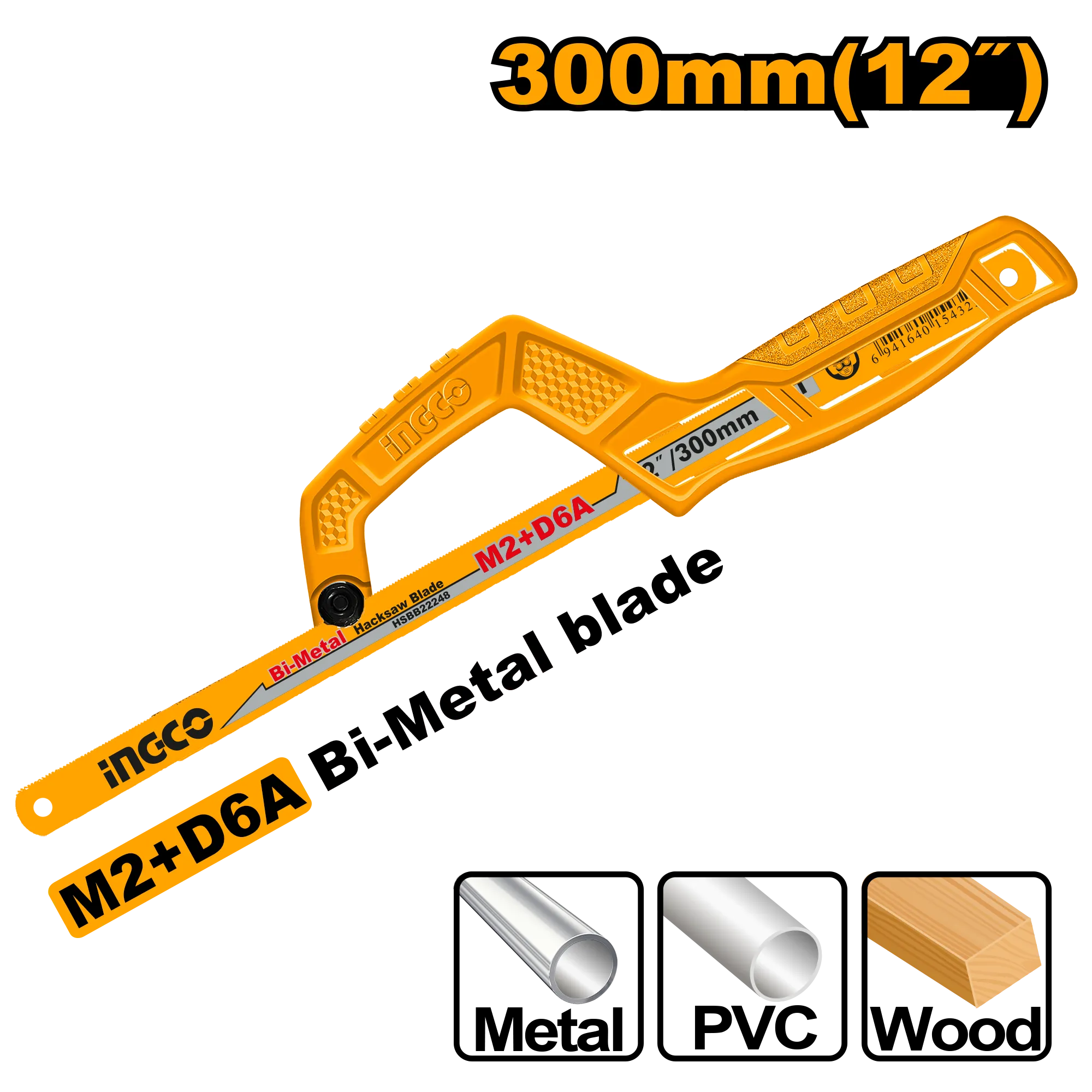 Ножовка по металлу мини INGCO MHHF1504