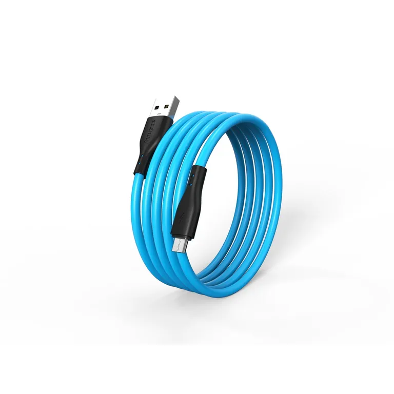 Кабель для зарядки и передачи данных S21 MICROUSB синий, 2.4 а, сил., 1 м, SMARTBUY IK-12-S21BB