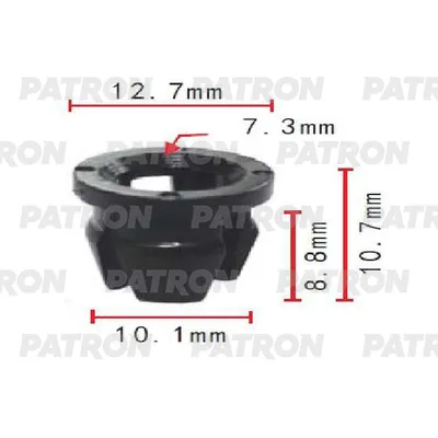 Клипса пластмассовая Ford, Lexus,Toyota применяемость: освещение, кузов PATRON P371751