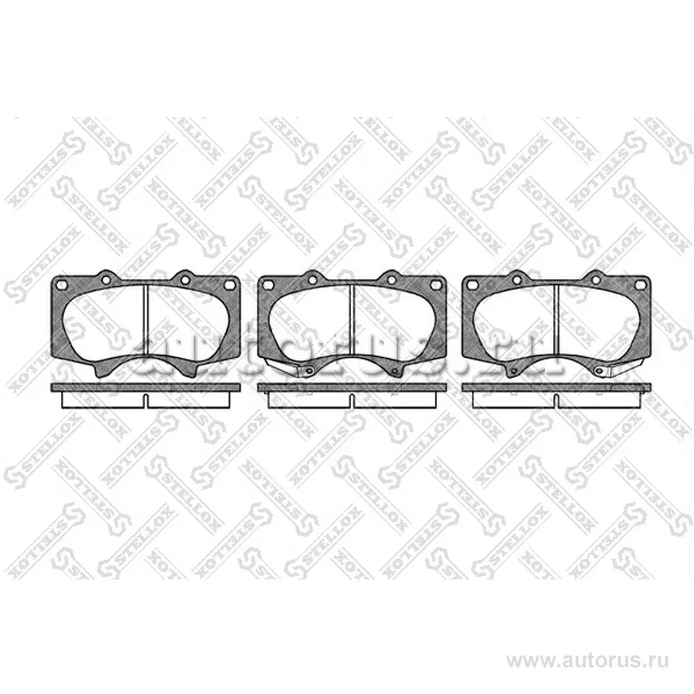Колодки дисковые п. Toyota Land Cruiser STELLOX 999000L_SX