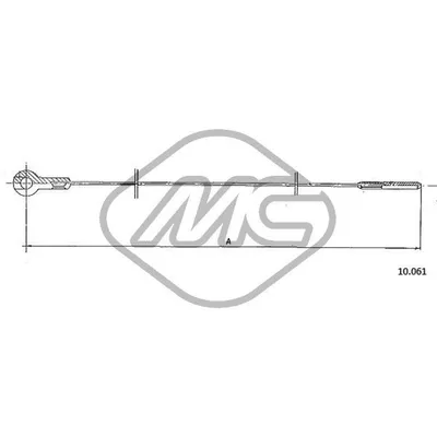 Трос газа 1200 KAFER Metalcaucho 83780