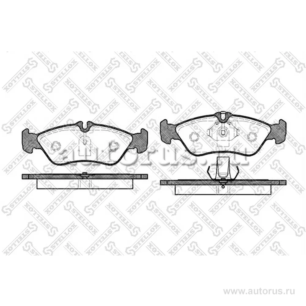 Колодки дисковые задн. MB Sprinter 308D/310D, VW LT28-35 2.3-2.5TD STELLOX 591 000B-SX