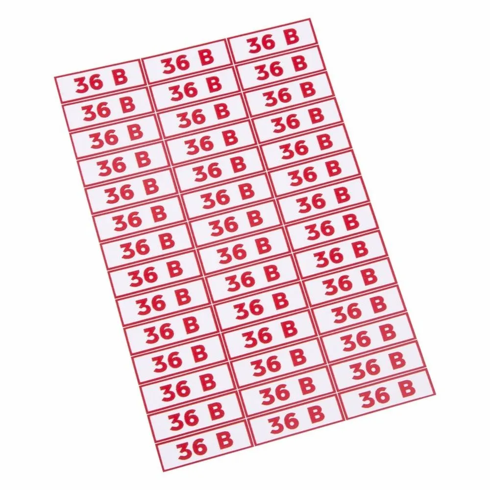 Наклейка знак электробезопасности 36 В10*30 мм ( 42 шт на листе) REXANT 56-0009