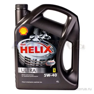 Масло моторное SHELL Helix Ultra L 5W-40 синтетическое 4 л 550047369