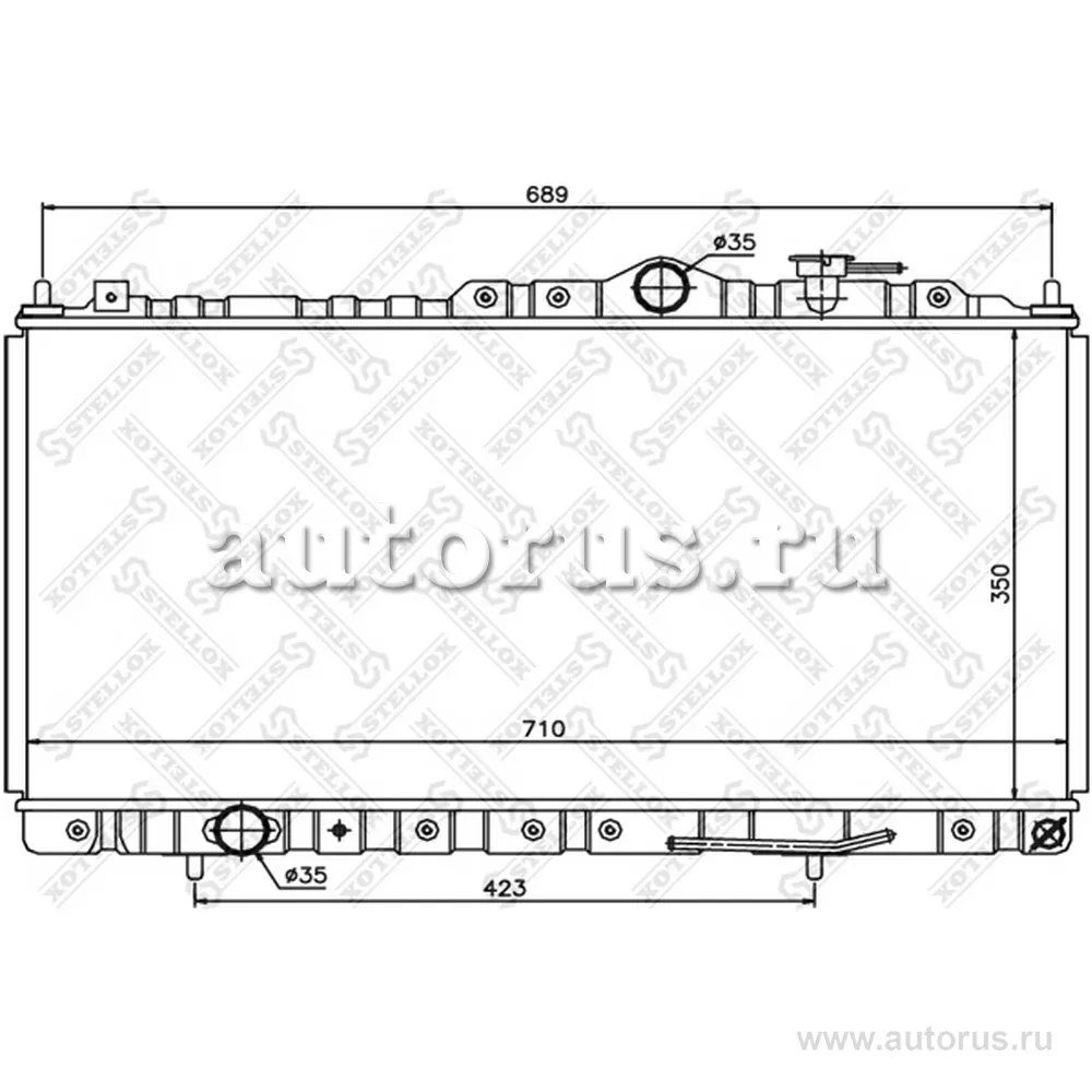 Радиатор системы охлаждения МКПП Chrysler Sebring Coupe 2.0i-2.7i STELLOX 10-26692-SX