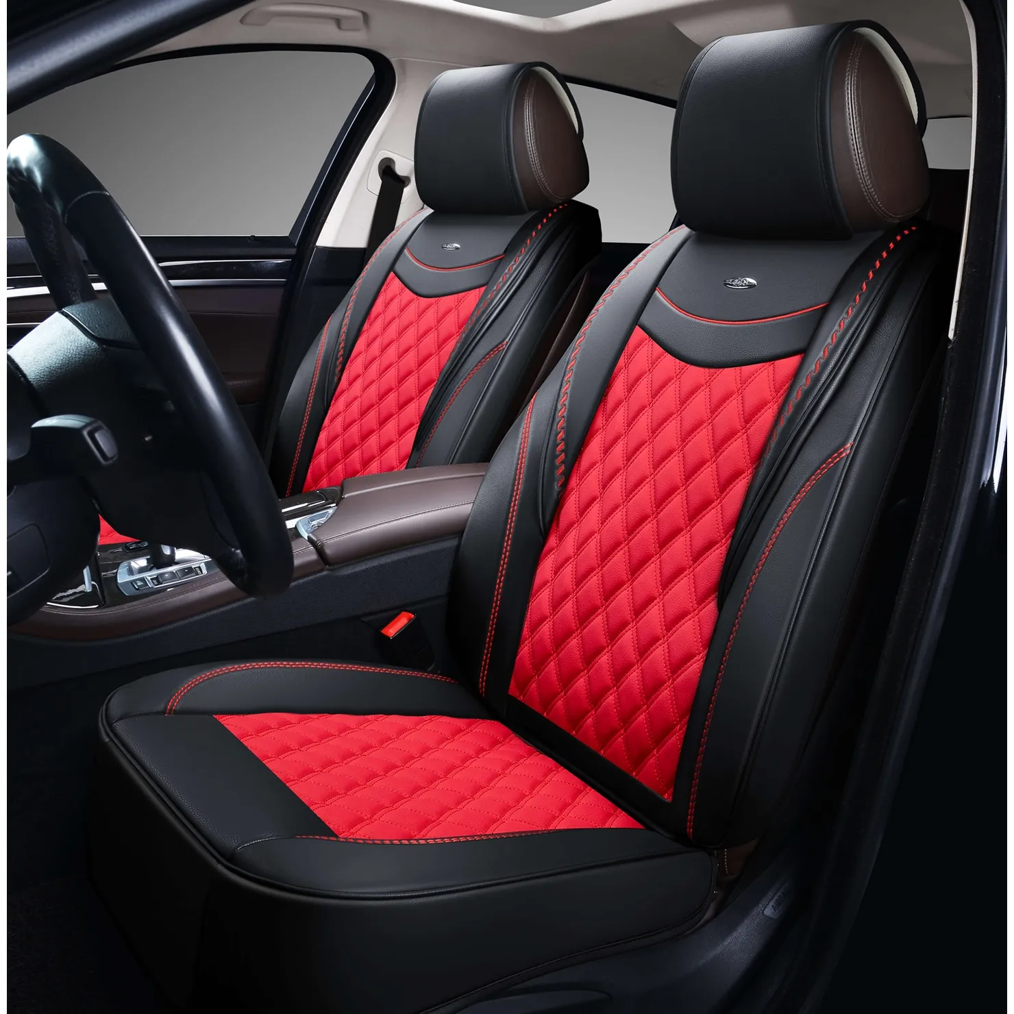 Накидка на сиденье PSV Premium Era 2 FRONT (Черно-красный) формованные, 2шт. 131878