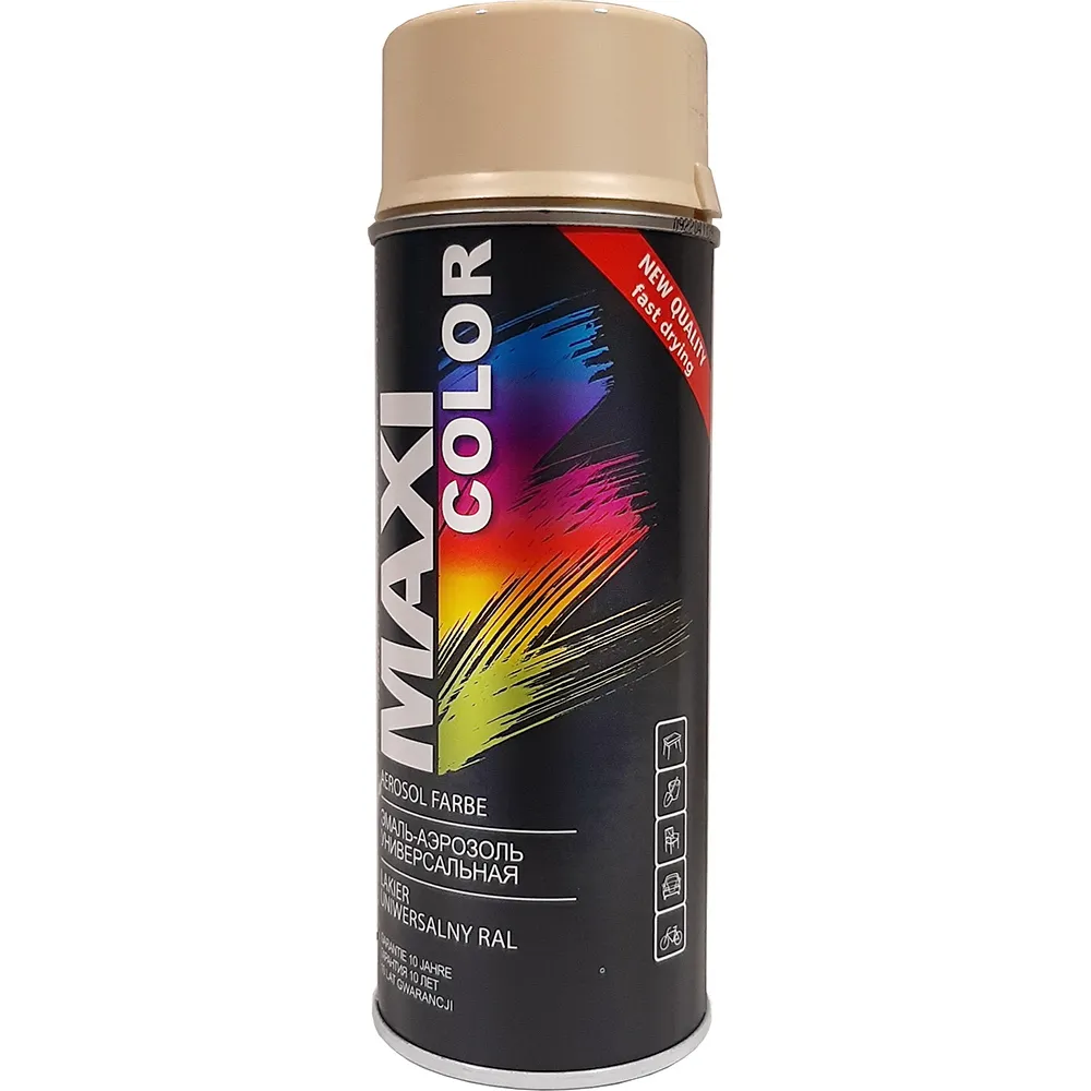 Эмаль-аэрозоль RAL1015 светло-бежевая Maxi Color 1015MX