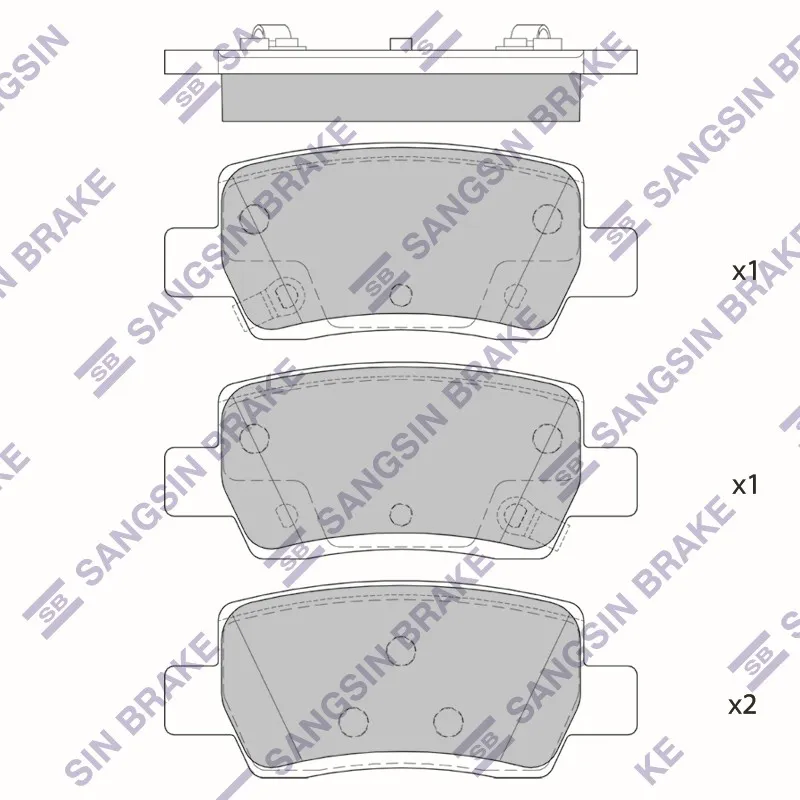 Колодки тормозные KIA SELTOS 19- задние HI-Q SP4373