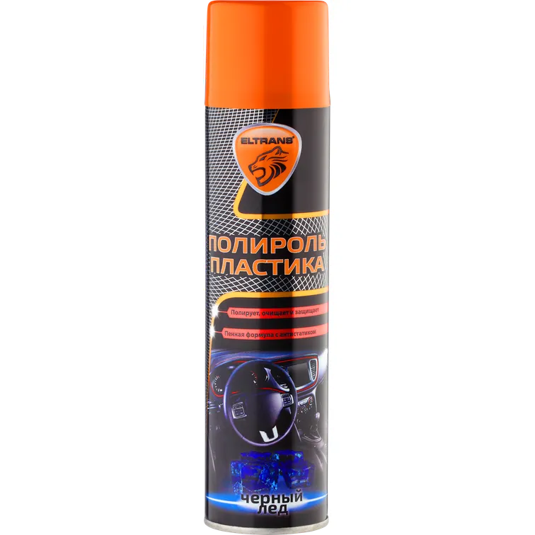 Полироль пластика черный лед (пенный) 400 мл Eltrans EL-0802.34 аэрозоль ELTRANS EL-0802.34 ELTRANS EL-0802.34
