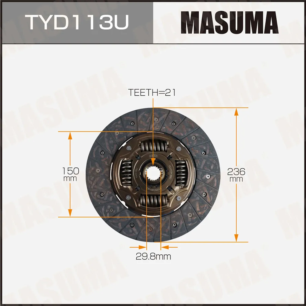 Диск сцепления TOYOTA DYNA MASUMA TYD113U