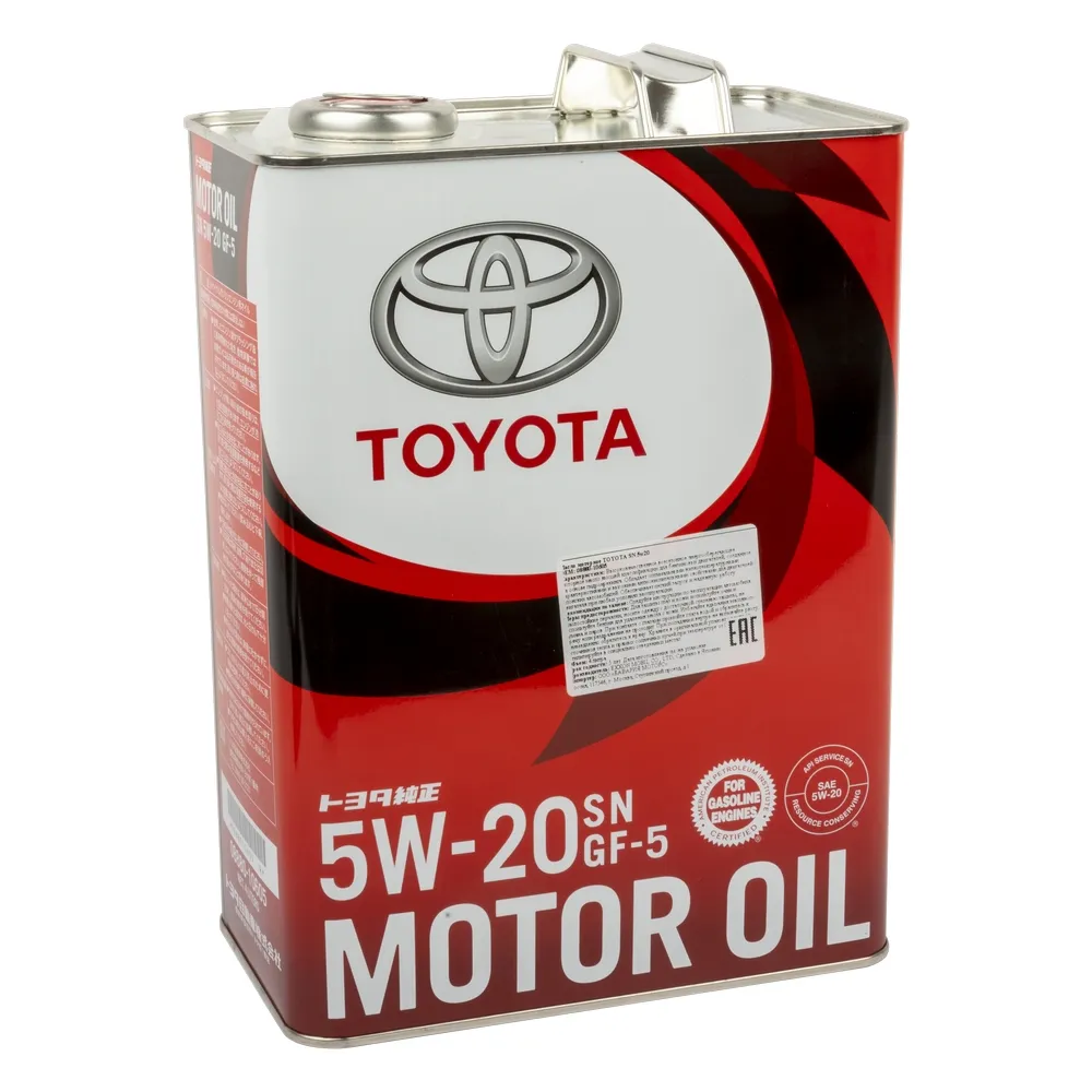 Масло моторное TOYOTA Motor Oil SN/GF-5 5W-20 синтетическое 4 л 08880-10605