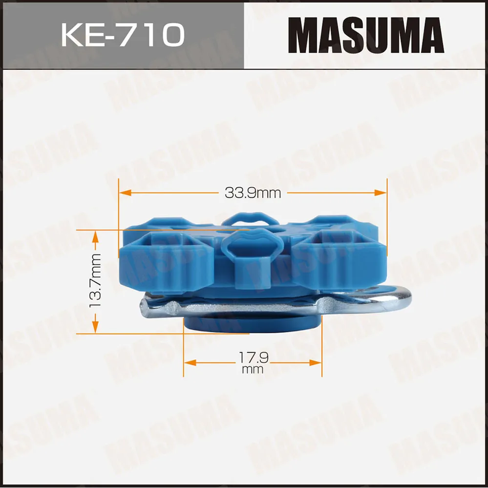 Клипса автомобильная уп.50 MASUMA KE-710