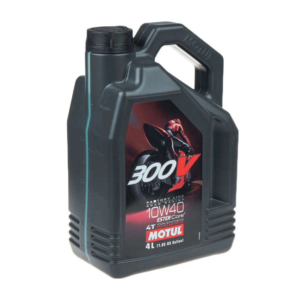 Масло моторное 4T Motul 300V 4T Factory Line 10W40 синтетическое 4 л 104121