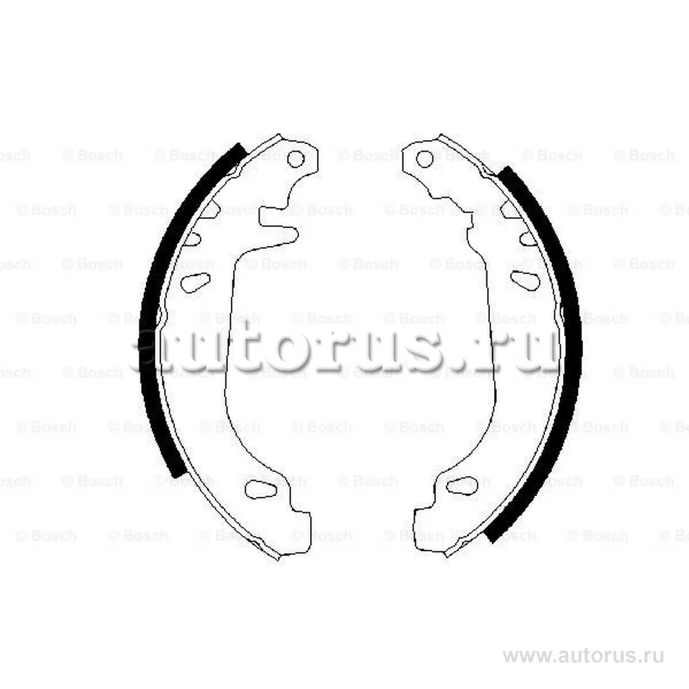Колодки барабанныеRenault 1921 1.41.72.01.9D 88 96Clio 90 98Twingo 1.2 96 BOSCH 0 986 487 272