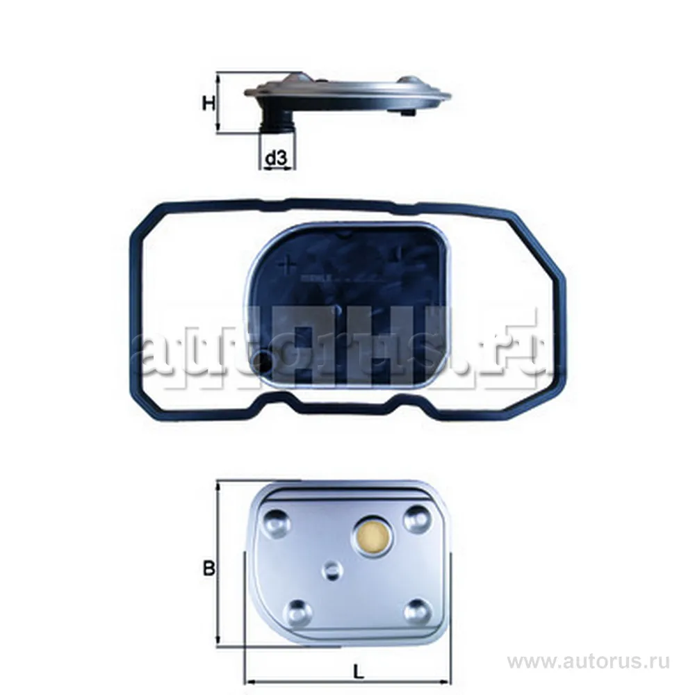 Фильтр АКПП с прокладкой поддона MB W169/W245 KNECHT/MAHLE HX158D