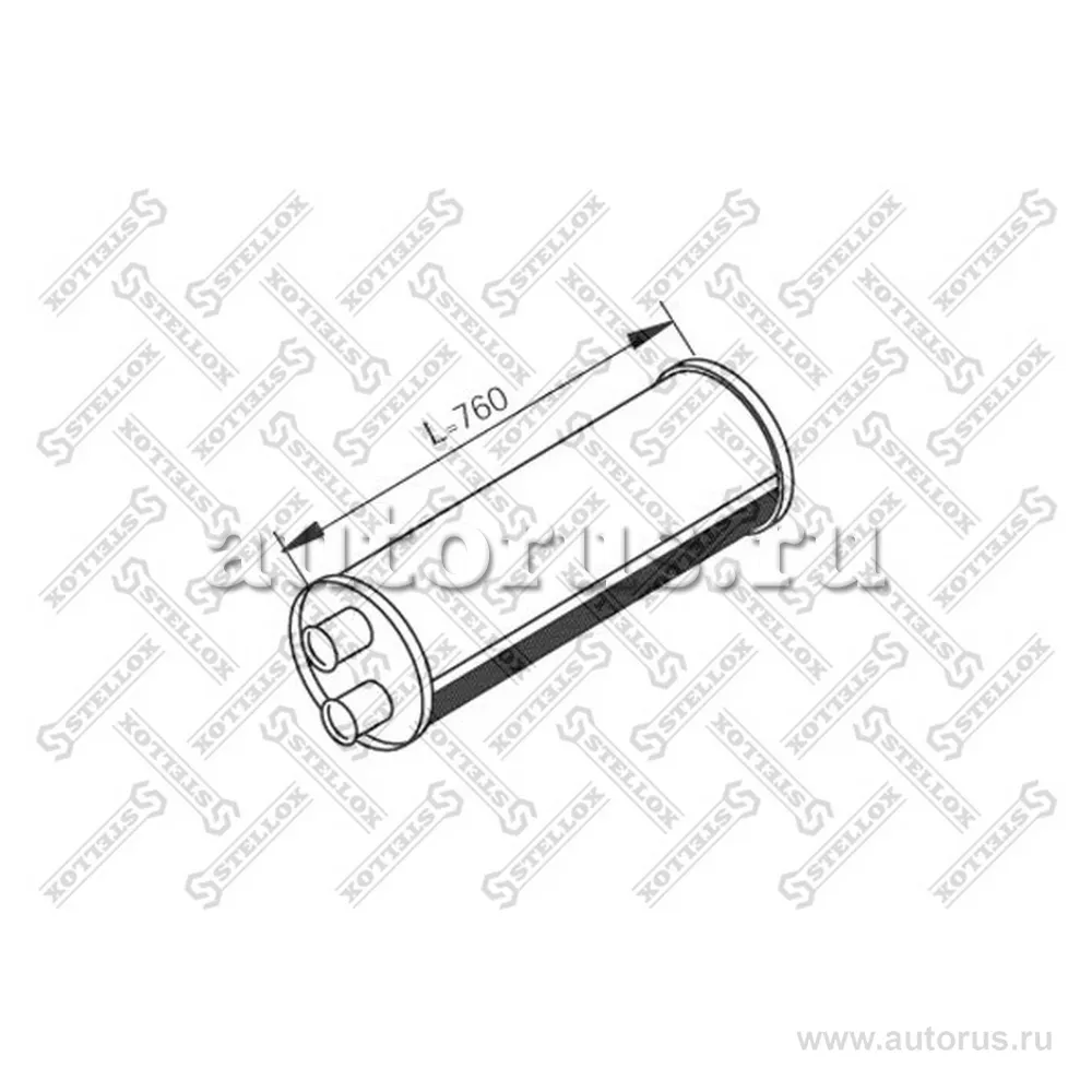 Резонатор(бочка) глушителя Volvo STELLOX 8203041_SX