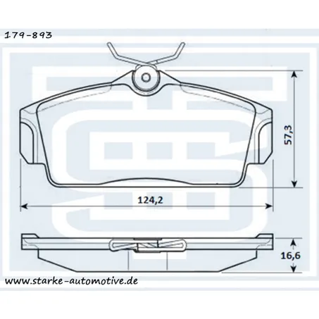 Колодки тормозные перед. NISSAN ALMERA II (N16) / PRIMERA (P11) STARKE 179-893