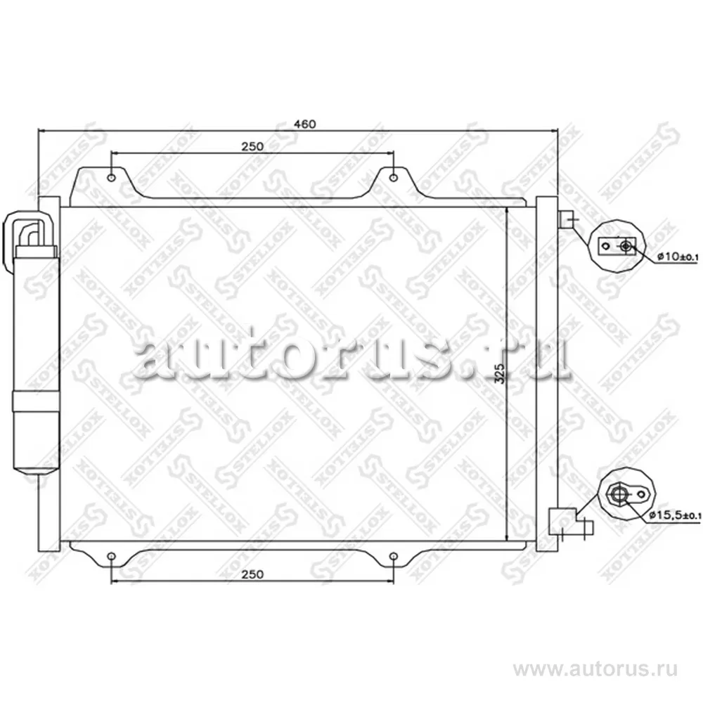 Радиатор кондиционера suzuki ignis all 03 STELLOX 1045527sx